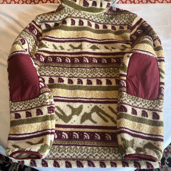 North Face Size M Fair Isle Fleece Campshire Hoodie Jacket Coat NWT $160 - Picture 11 of 12